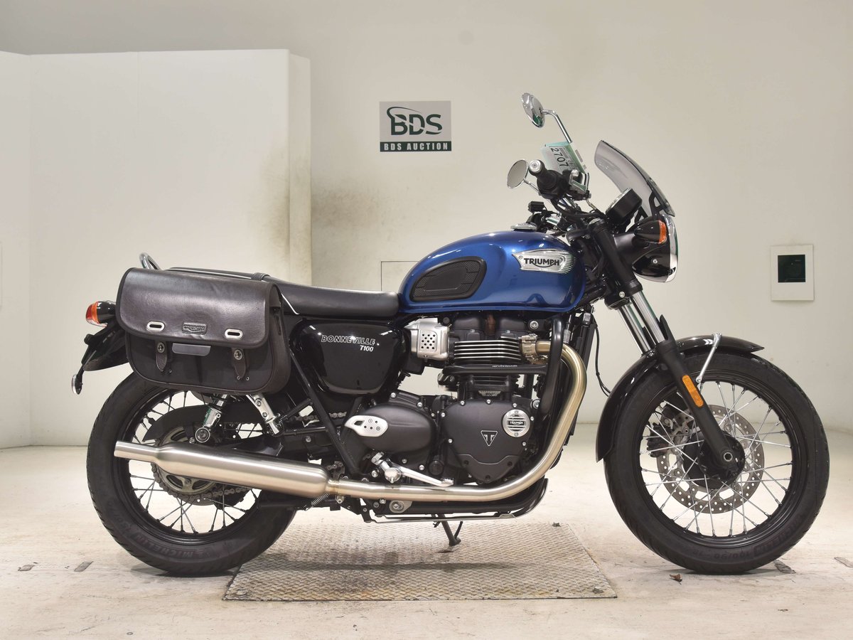 Triumph BONNEVILLE T100 2023, рама SMTDAD70GDPBK8635 – мотоцикл из Японии с аукциона BDS, фото 1