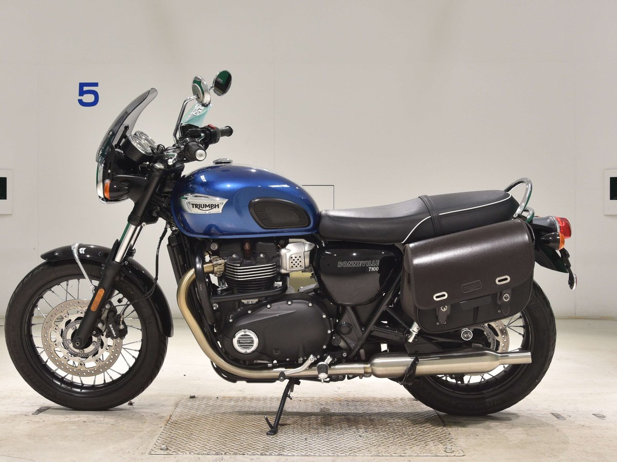 Triumph BONNEVILLE T100 2023, рама SMTDAD70GDPBK8635 – мотоцикл из Японии с аукциона BDS, фото 2