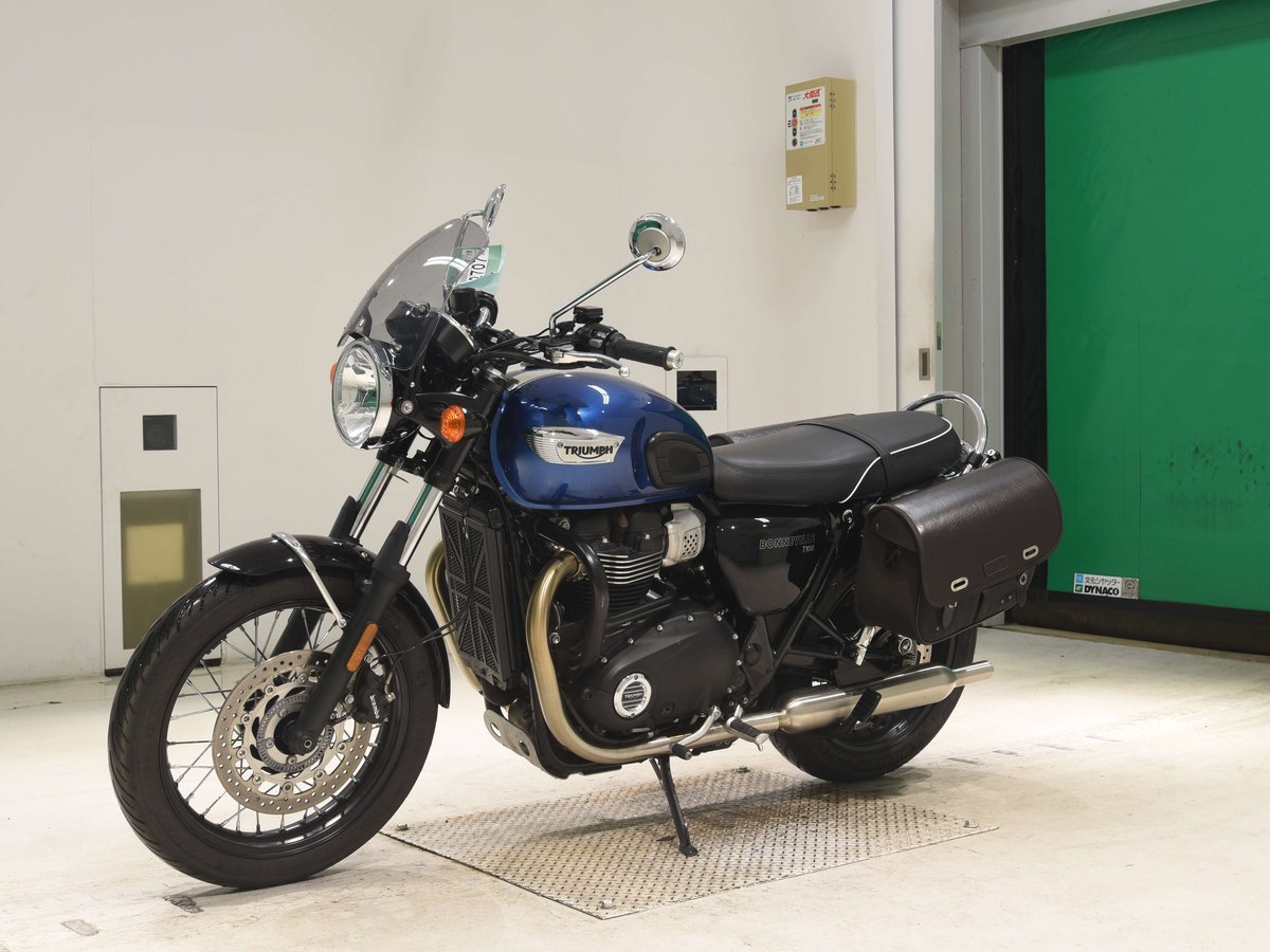 Triumph BONNEVILLE T100 2023, рама SMTDAD70GDPBK8635 – мотоцикл из Японии с аукциона BDS, фото 4