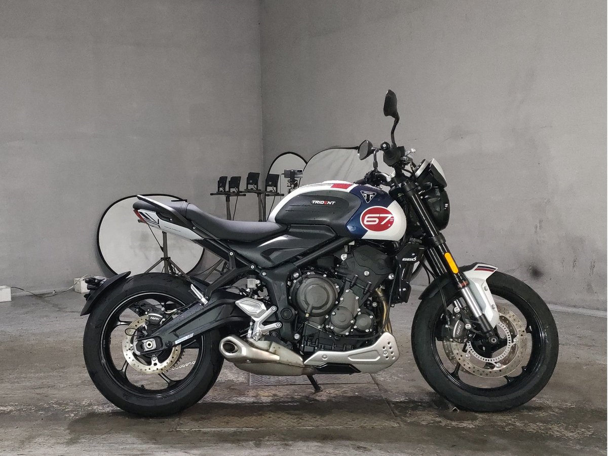 Triumph TRIDENT660 2024, рама SMTLGL10U3SCB1464 – мотоцикл из Японии с аукциона JBA, фото 1