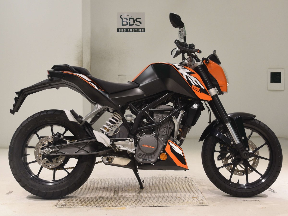 KTM 125 DUKE 2011, рама VBKJGA4D6BC000006 – мотоцикл из Японии с аукциона BDS, фото 1