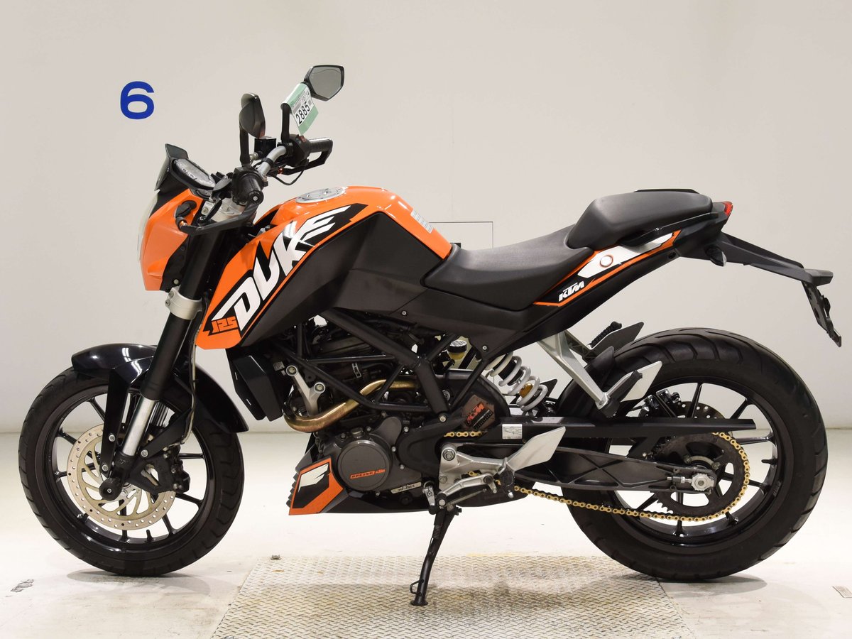 KTM 125 DUKE 2011, рама VBKJGA4D6BC000006 – мотоцикл из Японии с аукциона BDS, фото 2
