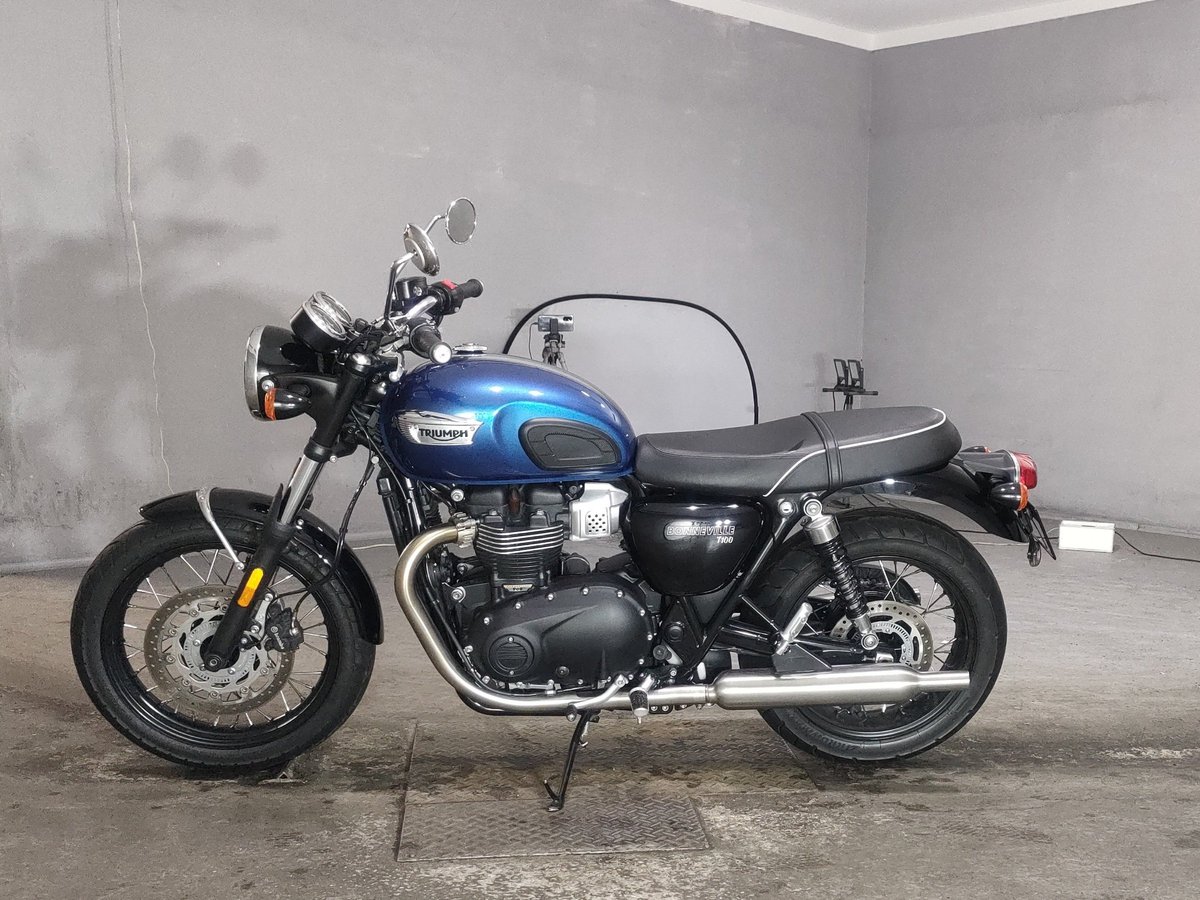 Triumph BONNEVILLE T100 2023, рама SMTDAD70GDPBJ1855 – мотоцикл из Японии с аукциона JBA, фото 2