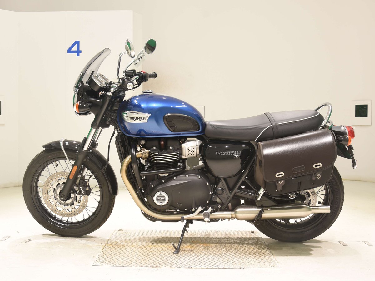 Triumph BONNEVILLE T100 2023, рама SMTDAD70GDPBK8635 – мотоцикл из Японии с аукциона BDS, фото 2