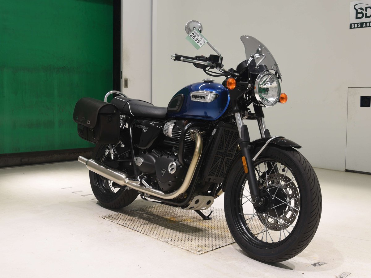 Triumph BONNEVILLE T100 2023, рама SMTDAD70GDPBK8635 – мотоцикл из Японии с аукциона BDS, фото 3