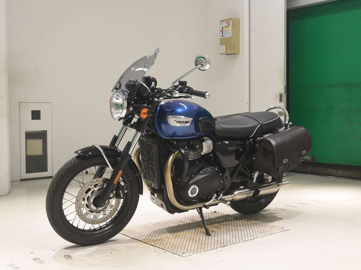 Triumph BONNEVILLE T100 2023, рама SMTDAD70GDPBK8635 – мотоцикл из Японии с аукциона BDS, фото 4