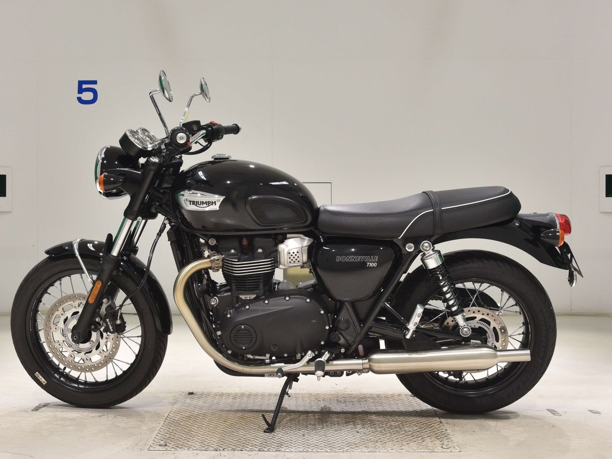 Triumph BONNEVILLE T100 2024, рама SMTDAD70GDRBX2269 – мотоцикл из Японии с аукциона BDS, фото 2