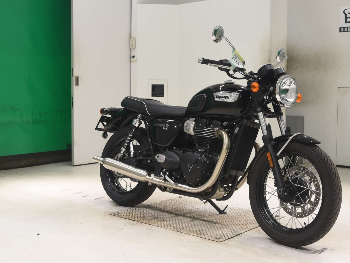 Triumph BONNEVILLE T100 2024, рама SMTDAD70GDRBX2269 – мотоцикл из Японии с аукциона BDS, фото 3