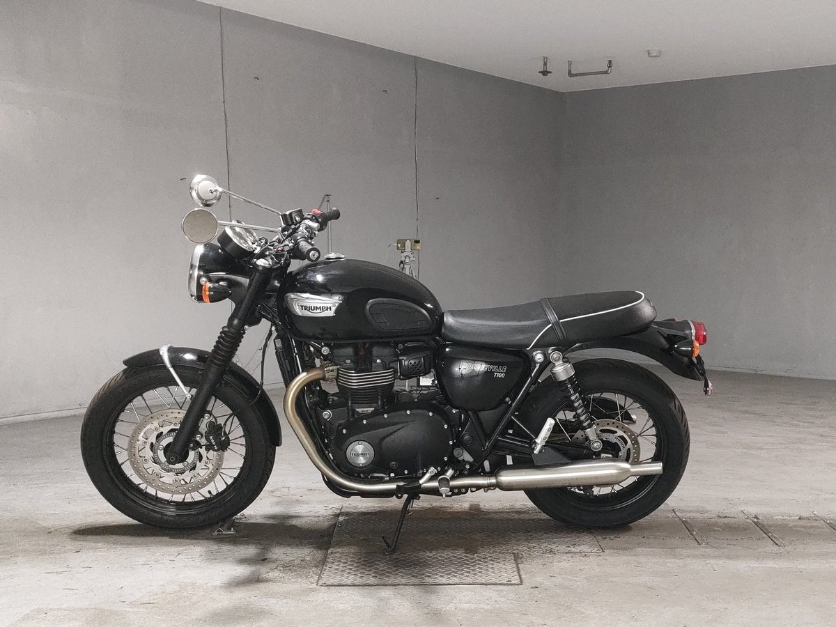 Triumph BONNEVILLE T100 2023, рама SMTDAD70GDPBL0739 – мотоцикл из Японии с аукциона JBA, фото 2