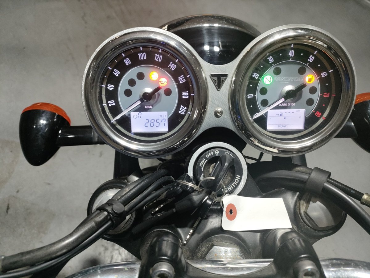 Triumph BONNEVILLE T100 2023, рама SMTDAD70GDPBL0739 – мотоцикл из Японии с аукциона JBA, фото 5
